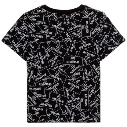 T-shirt con stampa all-over Balmain Couture
