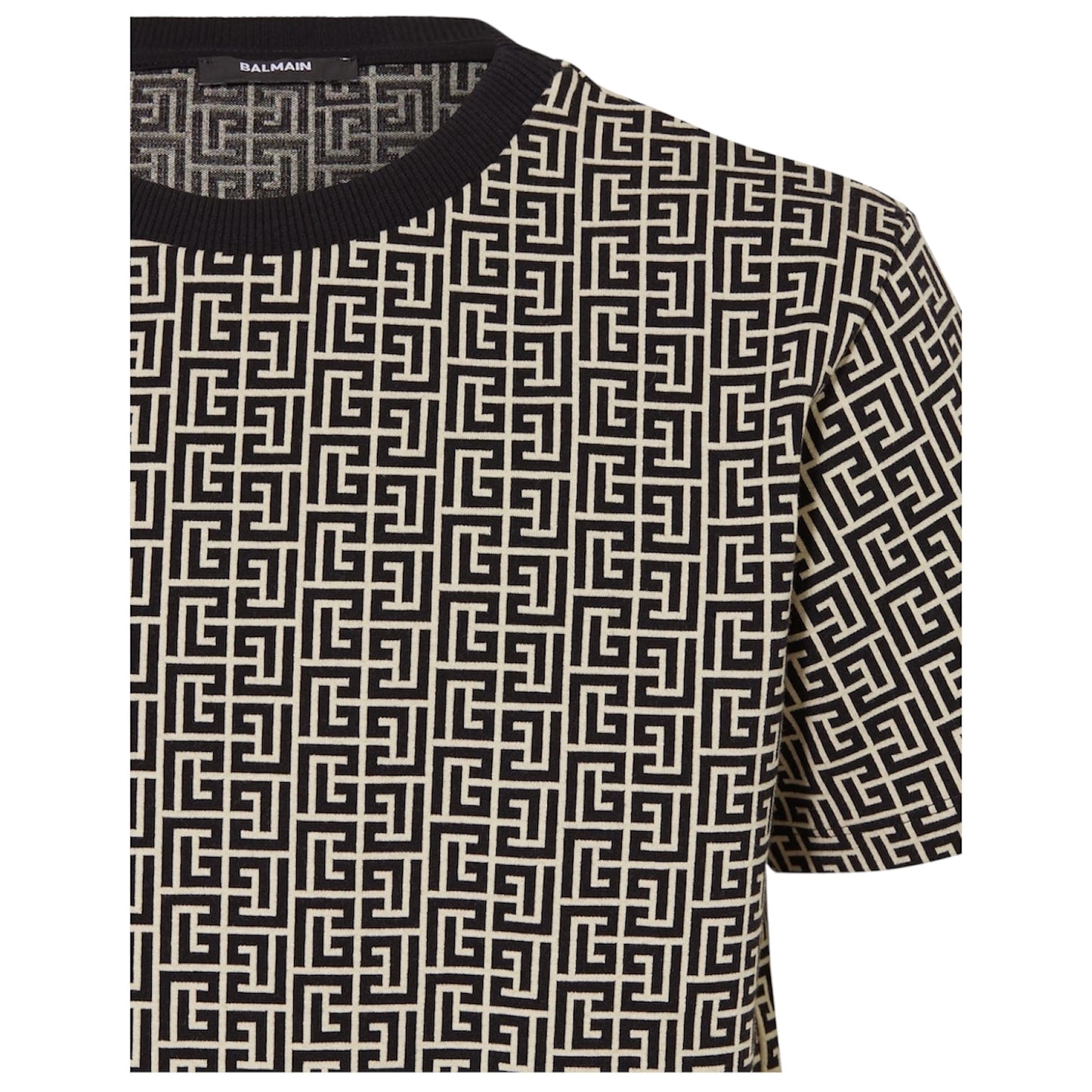 T-shirt logo jacquard Balmain